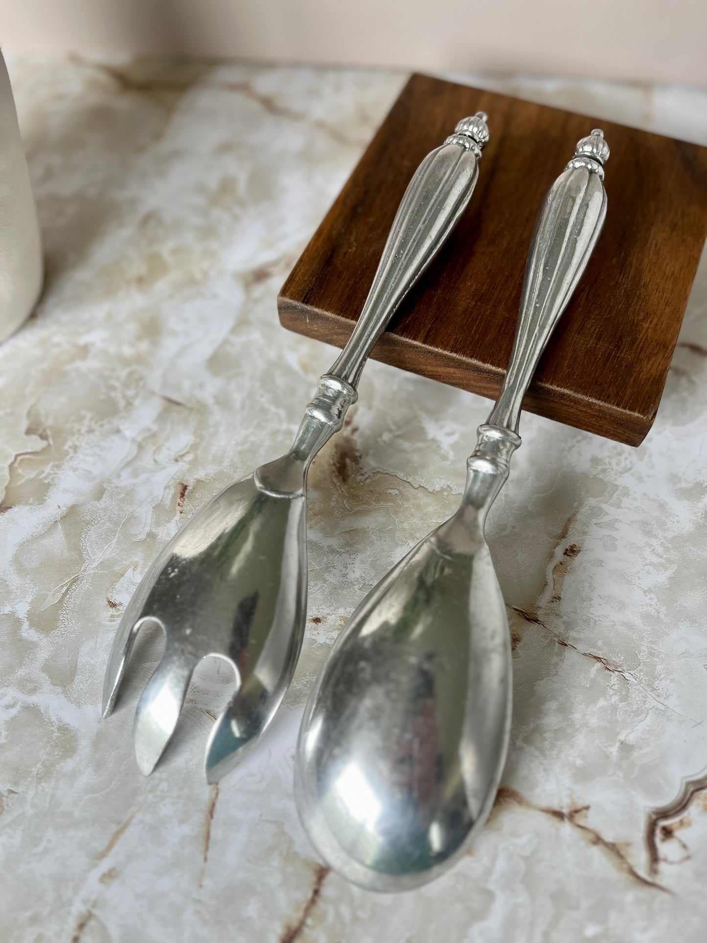 Cast Aluminum Salad Serving Set