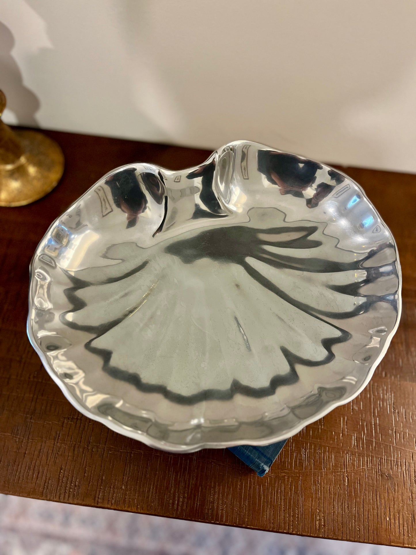 Wilton Armetale Aluminum Scalloped Shell Dish