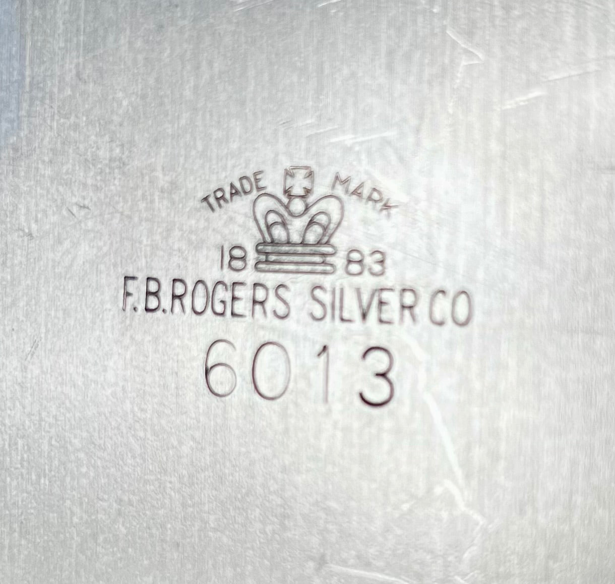 F. B. Rogers Silver Co. Tray