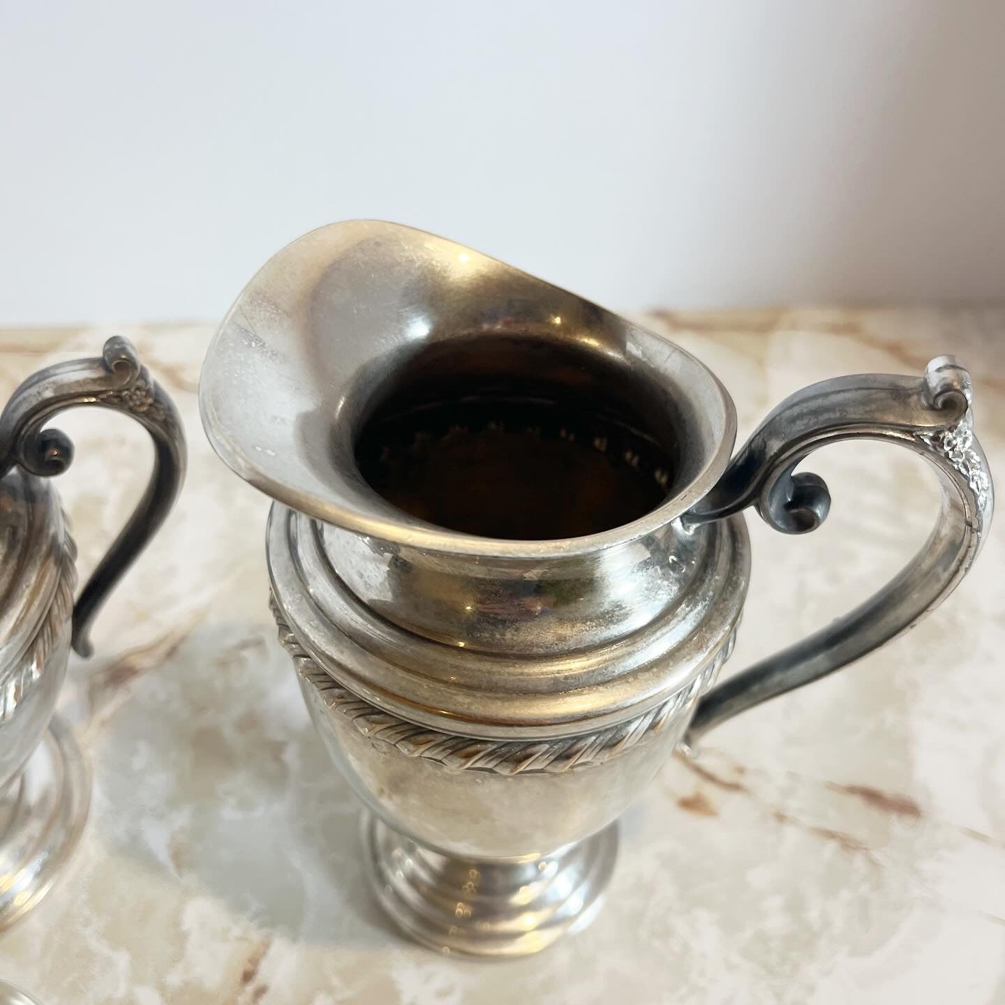 WA Rogers Silver Plate Cream and Sugar Set