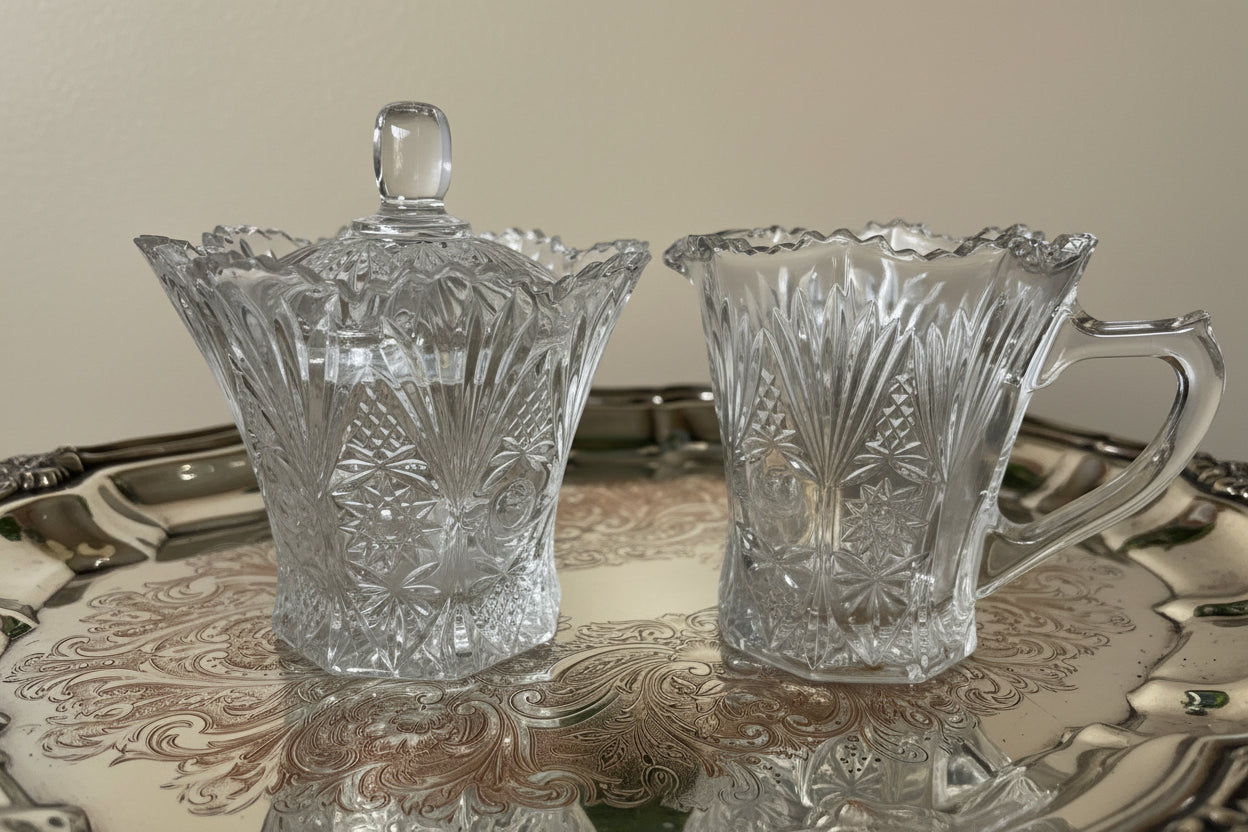 Studio Nova by Mikasa Crystal Cream and Sugar Set
