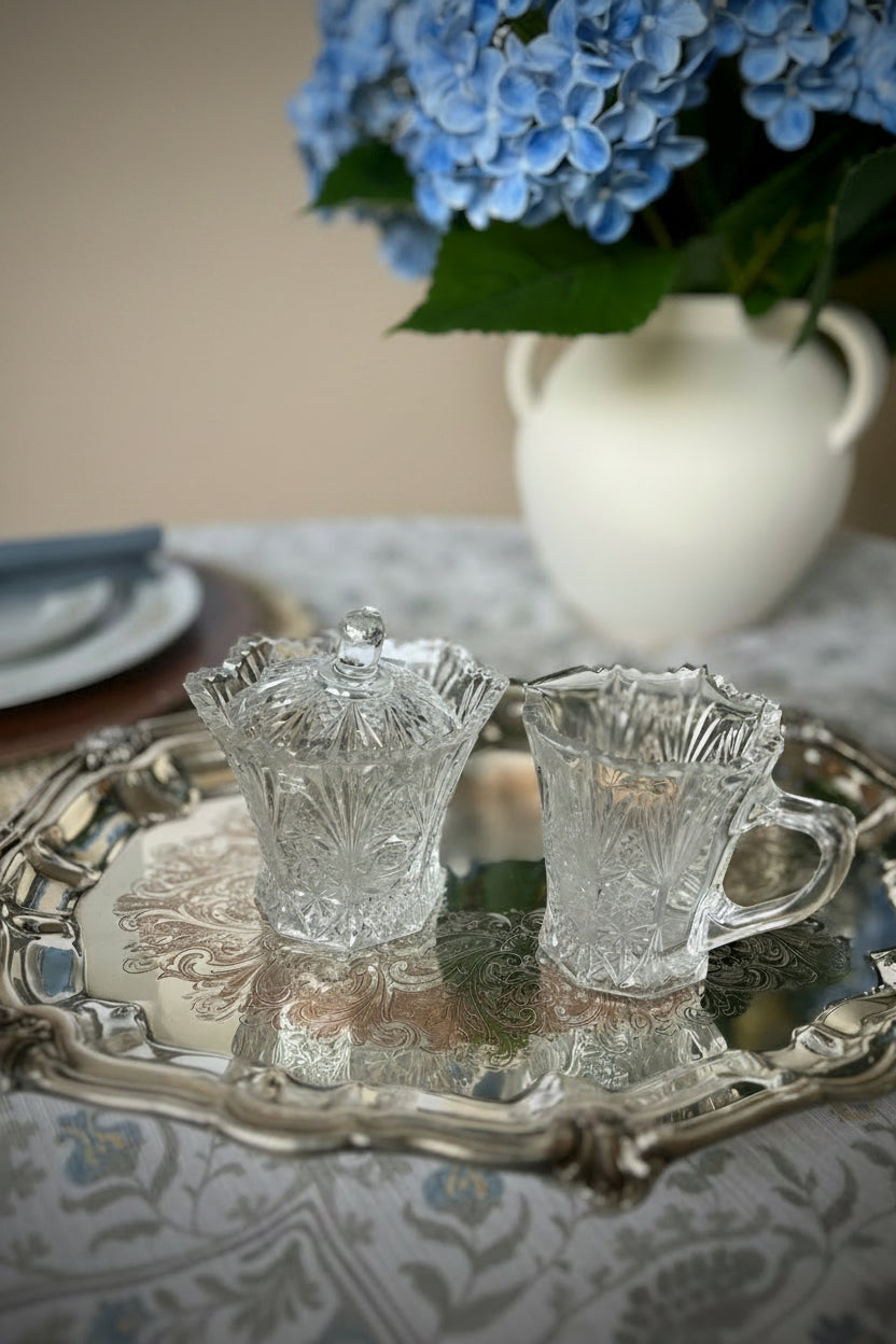 Studio Nova by Mikasa Crystal Cream and Sugar Set