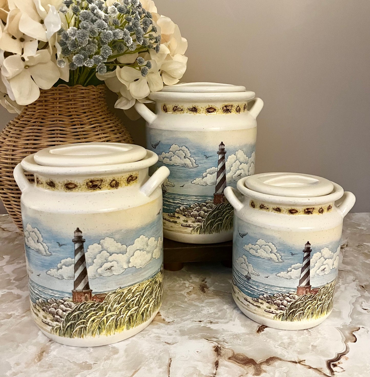 Coastal Canister Set - 3 Piece