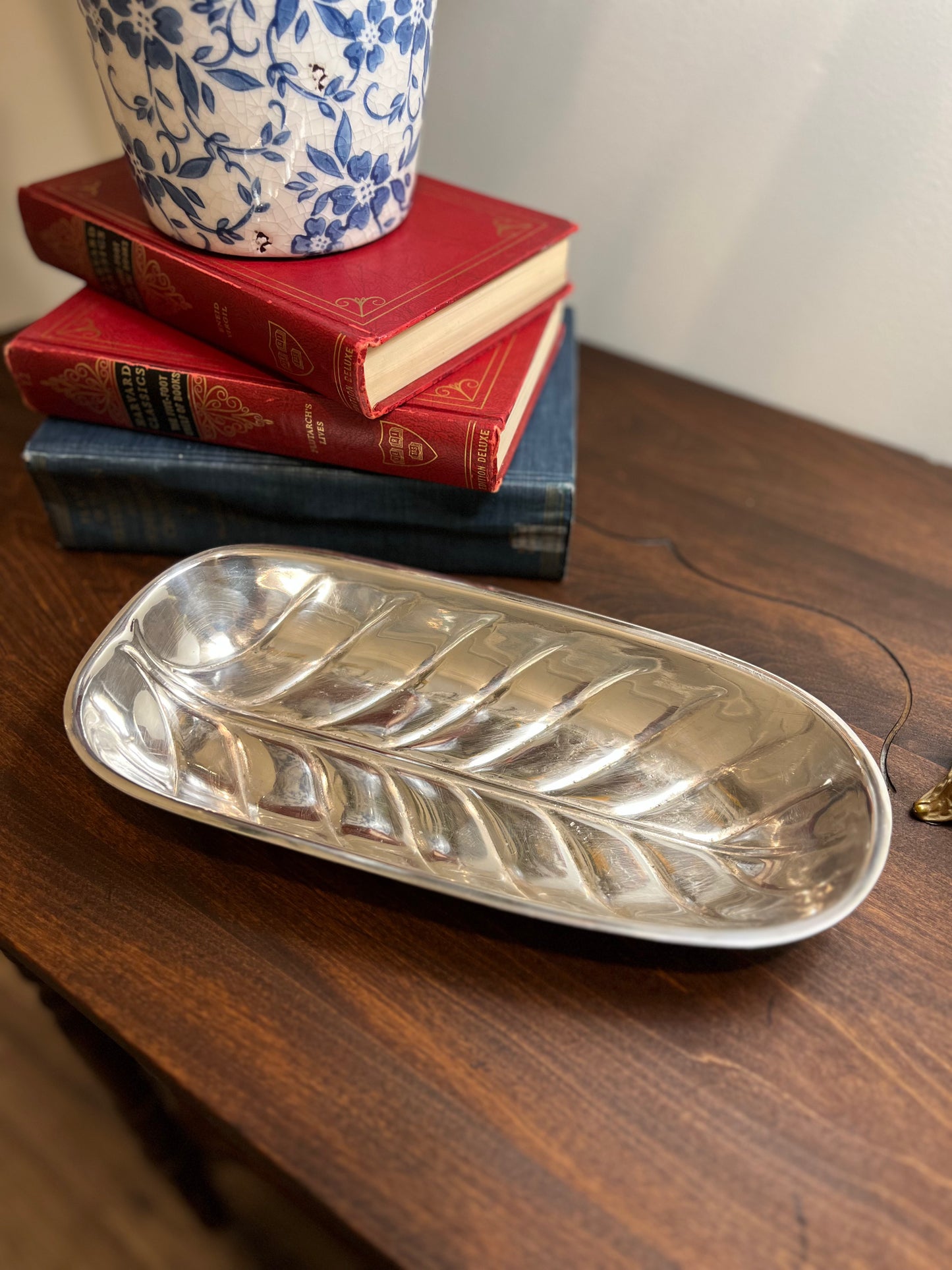 International Silver Co. Banana Leaf Pattern Dish