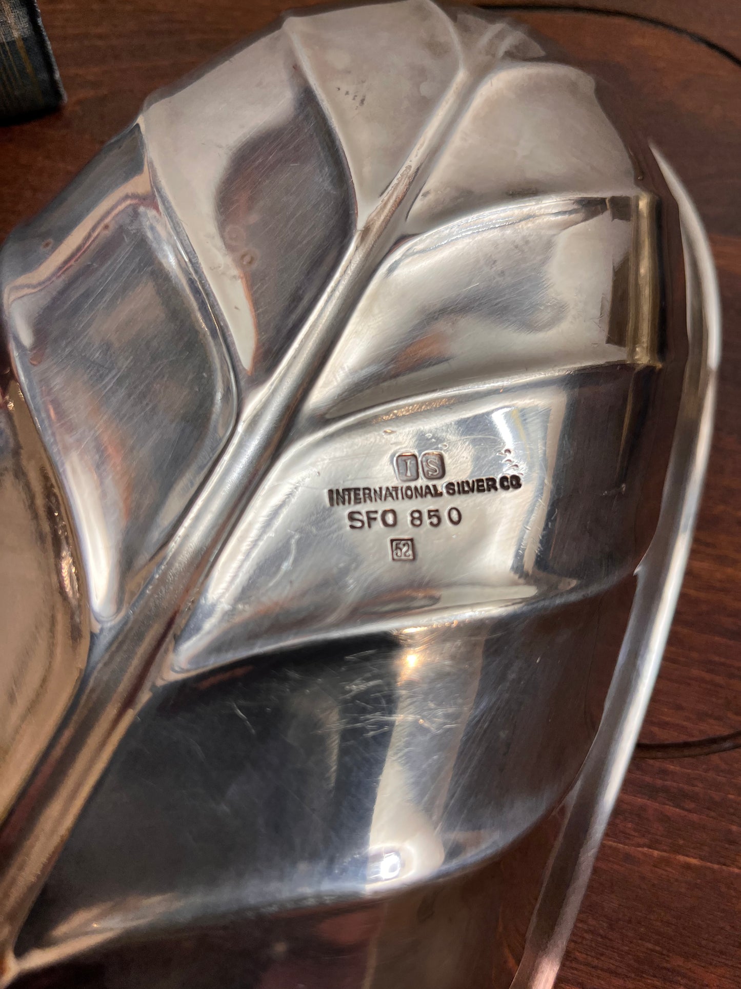 International Silver Co. Banana Leaf Pattern Dish