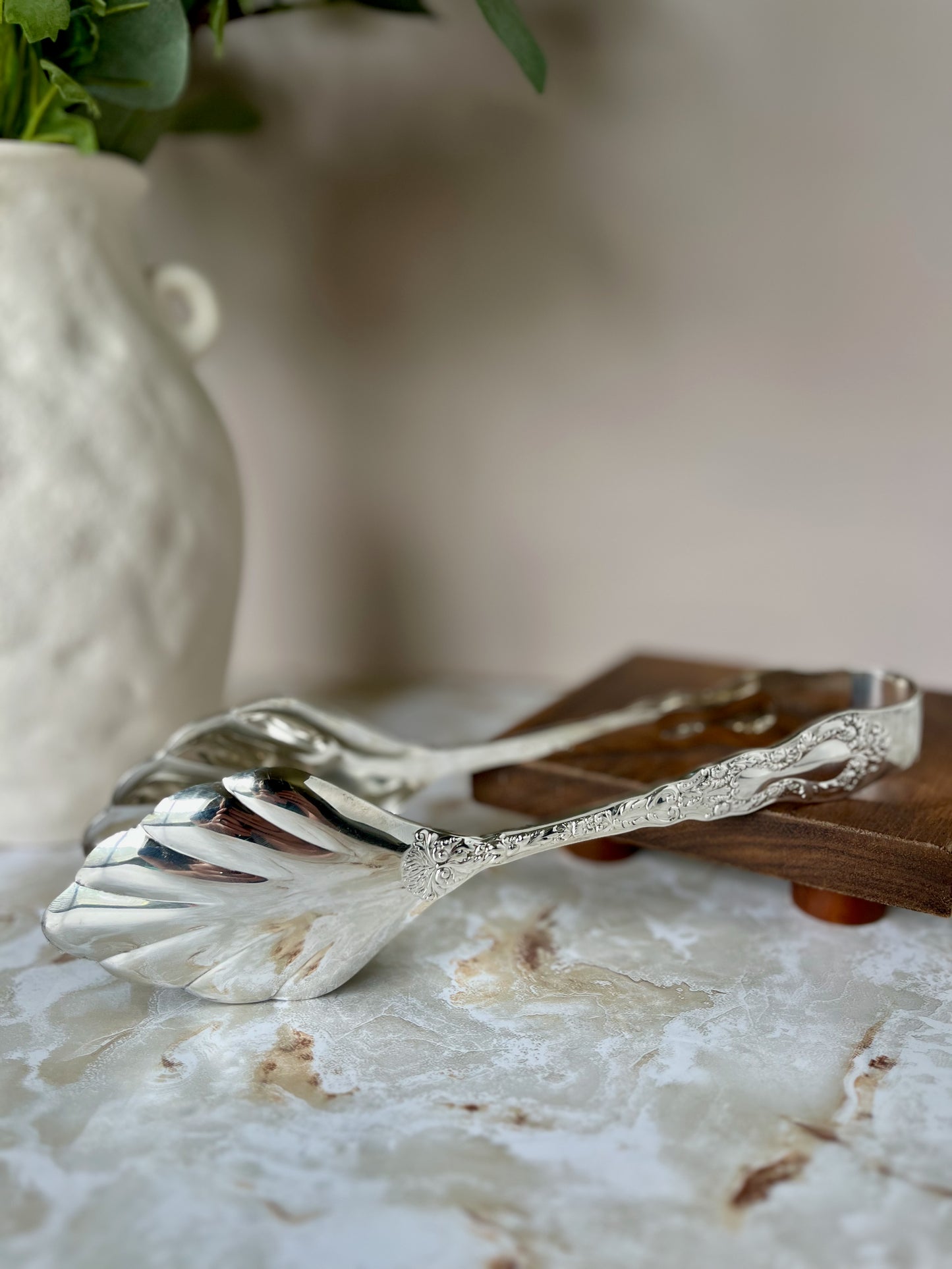 Gorham "Imperial Chrysanthemum" Silver Plate Serving Tongs